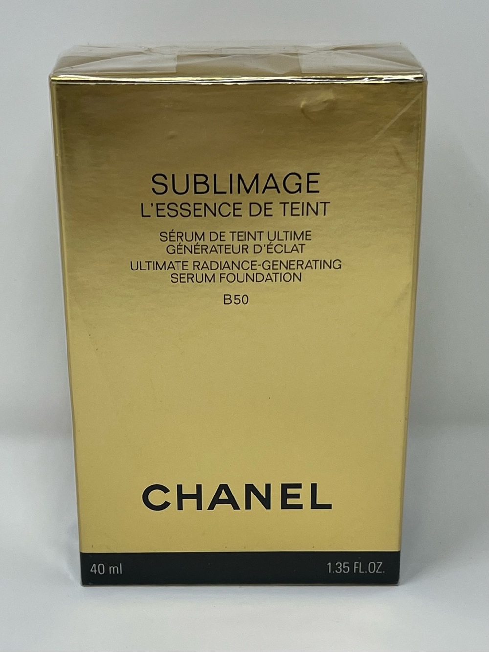 CHANEL Sublimage L’Essence de Teint Ultimate Serum Foundation, shade B50, 40 mL